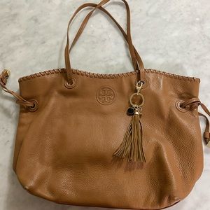 Tory Burch brown tassel bag